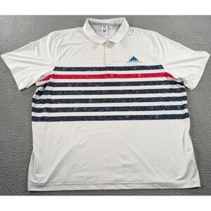 Puma Volition America Folds Of Honor Polo Shirt Men's 2XL White Performance